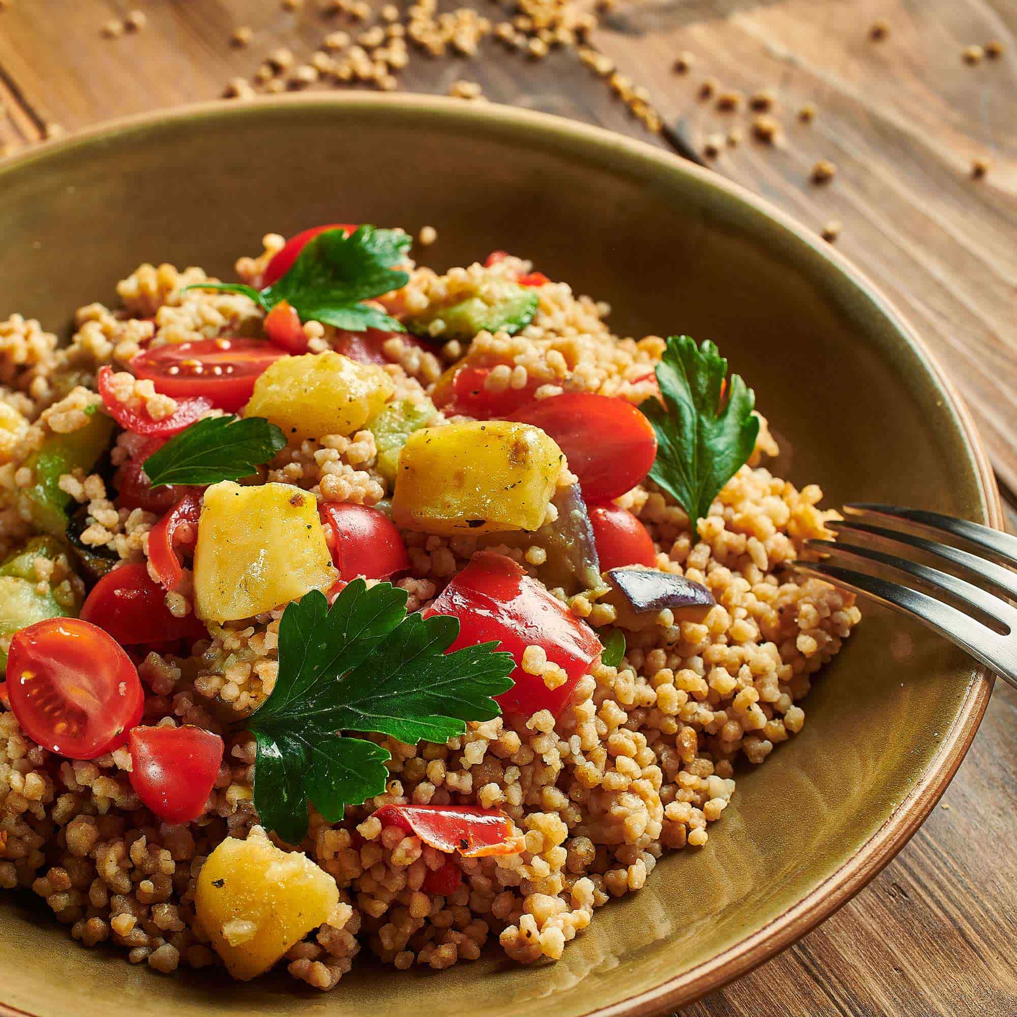 Cous cous di frumento integrale Palestina 0.5 kg